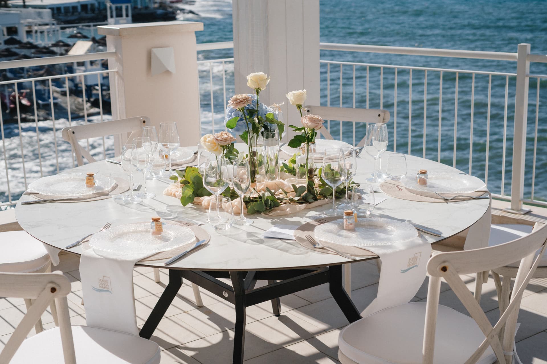 La cena di un matrimonio intimo a Torre Santa Maria